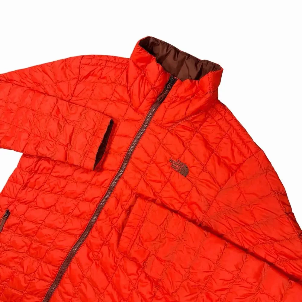 The North Face ThermoBall Men’s Small Bright Orange Insulated Full Zip Jacket